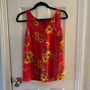 Express Floral Sleeveless Top